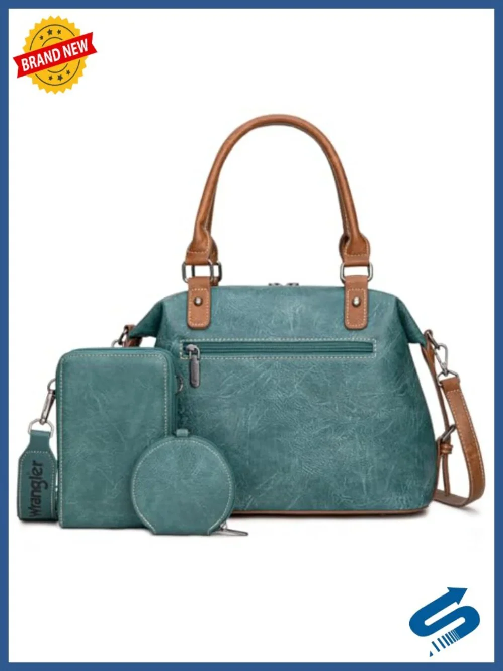 3-Piece Doctor Bag Set with Cell Phone Bag and Coin Purse